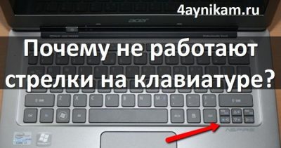 Что сделать если не работает стрелка на ноутбуке