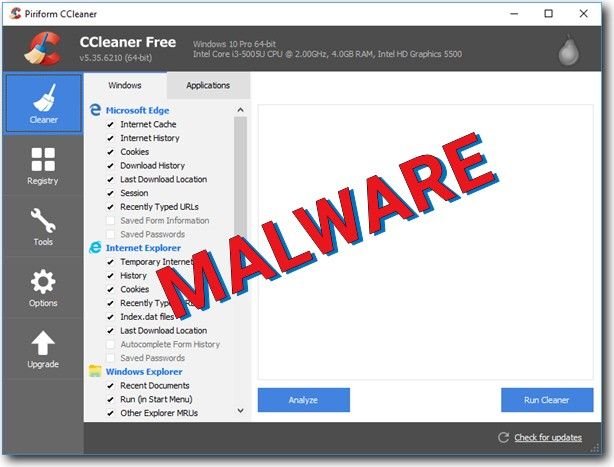CCleaner заражен вирусом! Кто в опасности и как очистить программу?